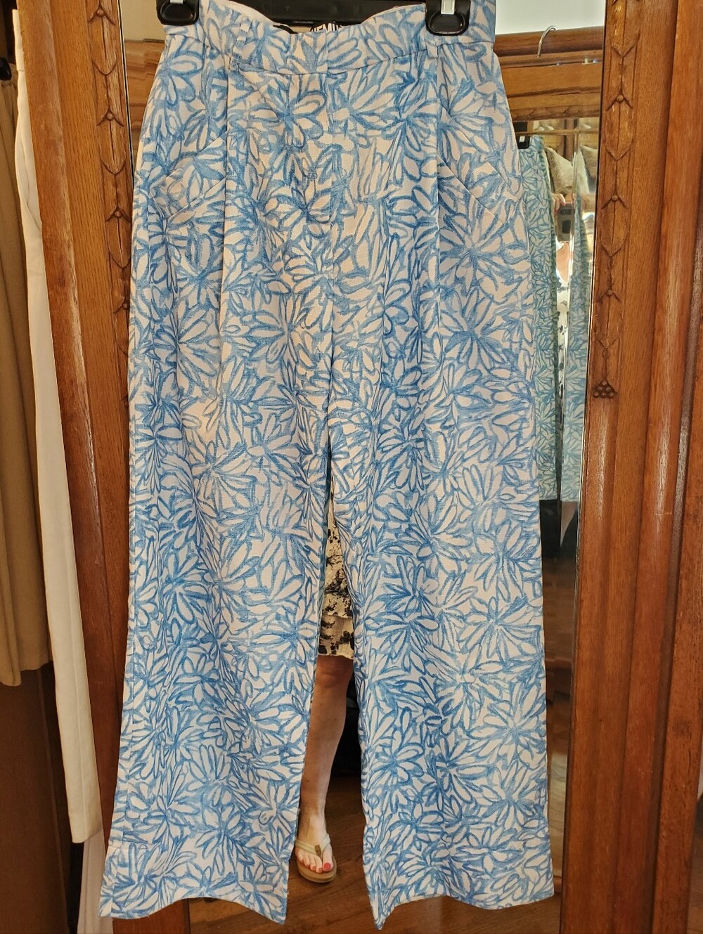 JACQUEMUS La Bomba Floral Wide-Leg Trousers - Size M (Fits Small) - Picture 2 of 13